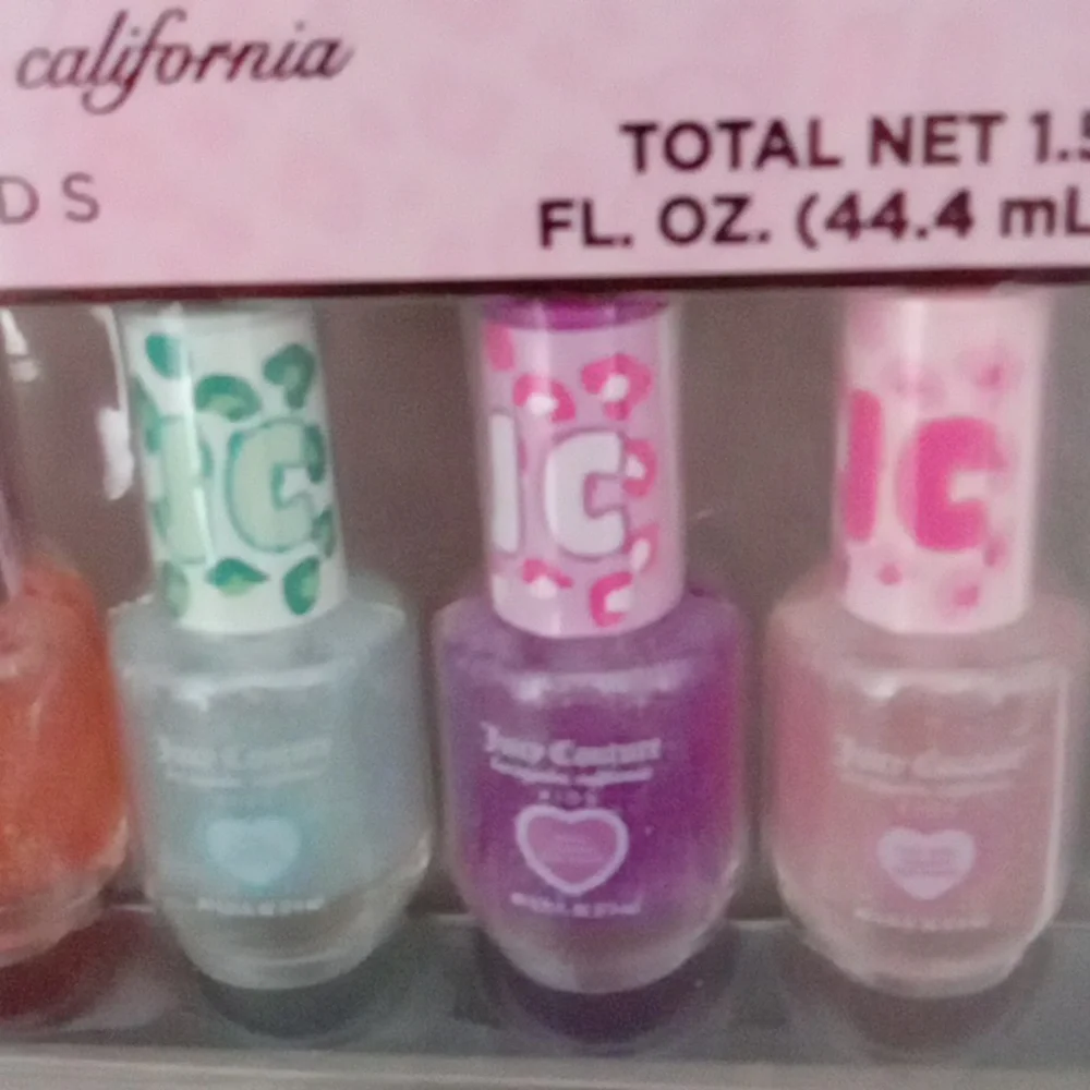 Juicy Couture Kids Nail Polish Set with Sweethearts Lip Gloss